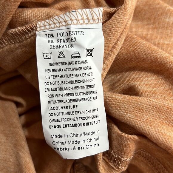 In’Voland peach twit top cut out knit dress in peach size 24W NWT - Picture 11 of 12